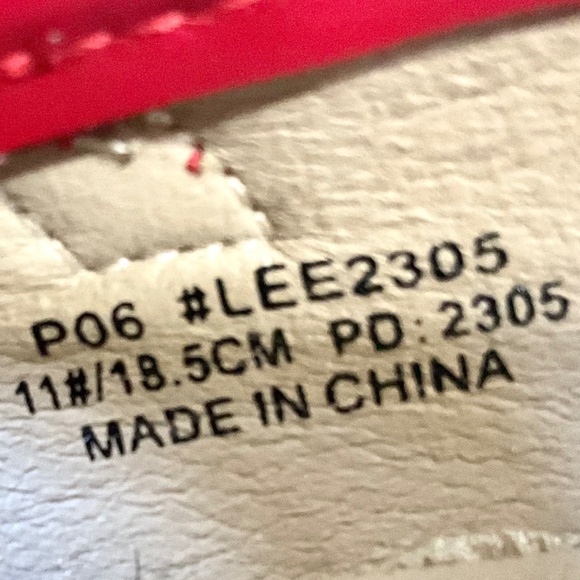 PHIRAMIN Toddler Girl Red Bow Glitter and Pearl Detail Dressy Ballerinas size 11 - Picture 15 of 15